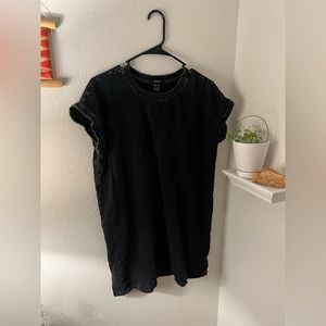 Forever 21 oversized tee acid wash XS basic tshirt long lounge top y2k 90s dress